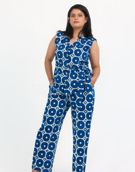 Handblock Printed Co-ord Set – Sustainable & Stylish Eco-Friendly Outfit by Priyankara