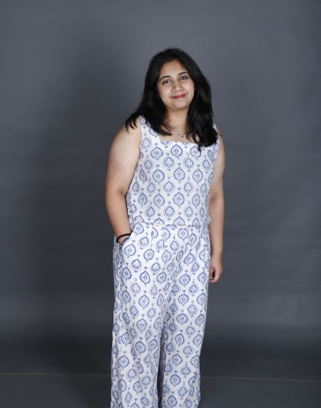 Premium Blue & White Co-ord Set Priyankara